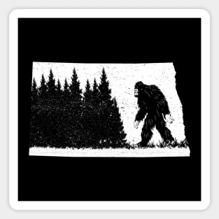 North Dakota Bigfoot Magnet